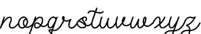 Julethia Font LOWERCASE