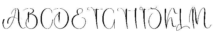 Juliette Autography Font UPPERCASE