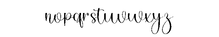 Juliette Autography Font LOWERCASE