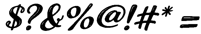 Juliety Slant Font OTHER CHARS