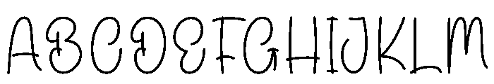 July Autumn Font UPPERCASE