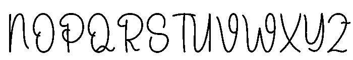 July Autumn Font UPPERCASE