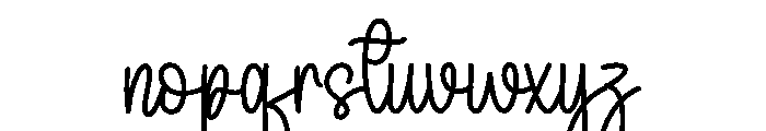 July Autumn Font LOWERCASE