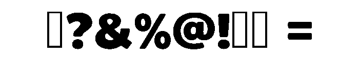 Jumbo Giant Regular Font OTHER CHARS