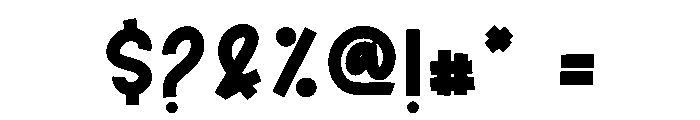Jump Broke Font OTHER CHARS