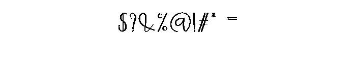 Jump Font OTHER CHARS