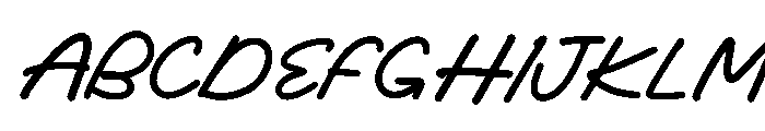 Jumpsher Regular Font UPPERCASE