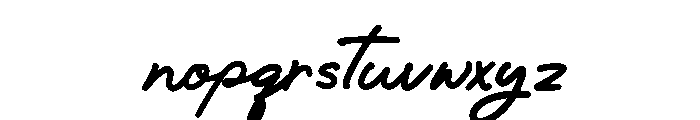 Jumpsher Regular Font LOWERCASE