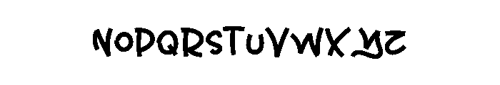 June Christmas Font UPPERCASE