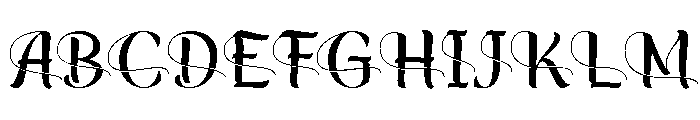 June in Rock Font UPPERCASE