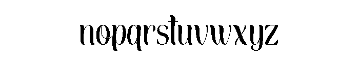 June in Rock Font LOWERCASE