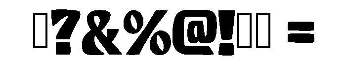 Jungle Jive Regular Font OTHER CHARS
