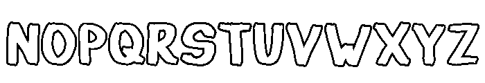 Junior Outline Regular Font LOWERCASE