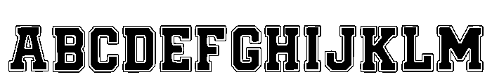 Junior School Regular Font UPPERCASE