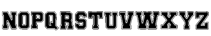 Junior School Regular Font UPPERCASE