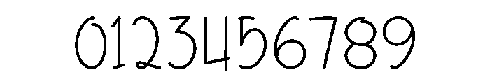 Just Beginning Font OTHER CHARS