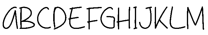 Just Beginning Font UPPERCASE
