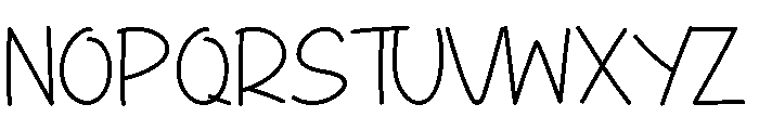 Just Beginning Font UPPERCASE