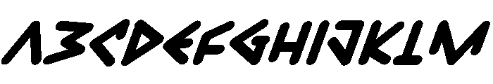 Just Logo Italic Italic Font UPPERCASE