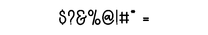Just Moment Font OTHER CHARS