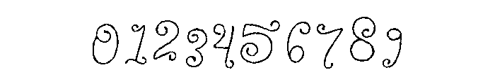 Just Twirl Font OTHER CHARS