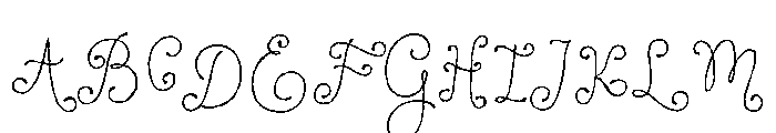 Just Twirl Font UPPERCASE