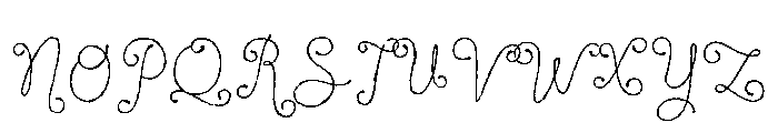 Just Twirl Font UPPERCASE