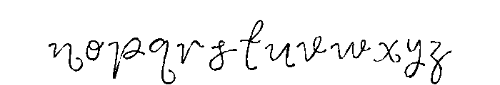 Just Twirl Font LOWERCASE