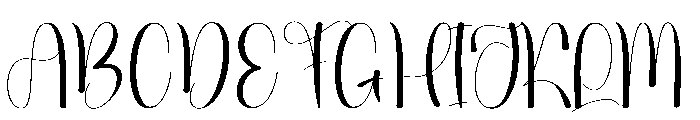 Justice Rainsnow Font UPPERCASE