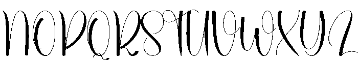 Justice Rainsnow Font UPPERCASE