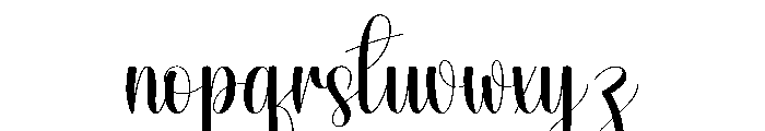 Justice Rainsnow Font LOWERCASE