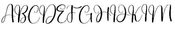 Justime Winterlands Font UPPERCASE