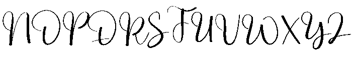 Justime Winterlands Font UPPERCASE