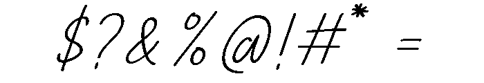 Justine Signature Font OTHER CHARS