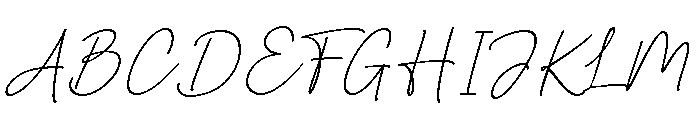 Justine Signature Font UPPERCASE