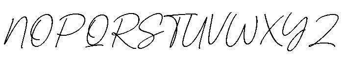 Justine Signature Font UPPERCASE