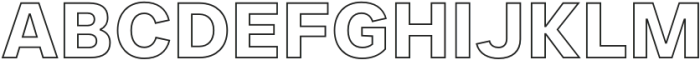 JUST Sans Outline Bold otf (700) Font UPPERCASE