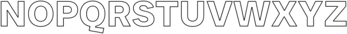 JUST Sans Outline Bold otf (700) Font UPPERCASE