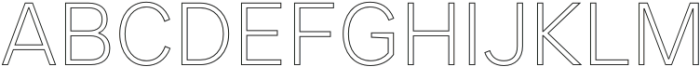 JUST Sans Outline ExLight otf (300) Font UPPERCASE