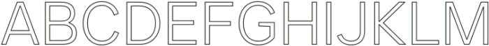 JUST Sans Outline Light otf (300) Font UPPERCASE