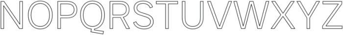 JUST Sans Outline Light otf (300) Font UPPERCASE