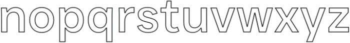JUST Sans Outline Medium otf (500) Font LOWERCASE