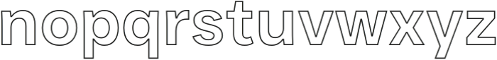 JUST Sans Outline SemiBold otf (600) Font LOWERCASE
