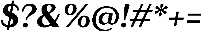 Juana Text Bold Italic otf (700) Font OTHER CHARS