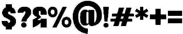 Jubble Black otf (900) Font OTHER CHARS