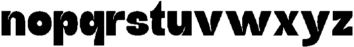 Jubble Black otf (900) Font LOWERCASE