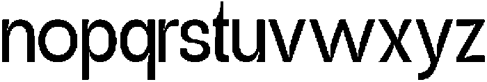 Jubble Thin Thin otf (100) Font LOWERCASE