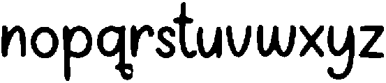 Jubu ttf (400) Font LOWERCASE