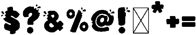 Juicy Bite Regular otf (400) Font OTHER CHARS