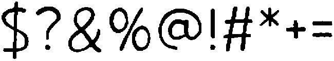 Juicy Regular otf (400) Font OTHER CHARS